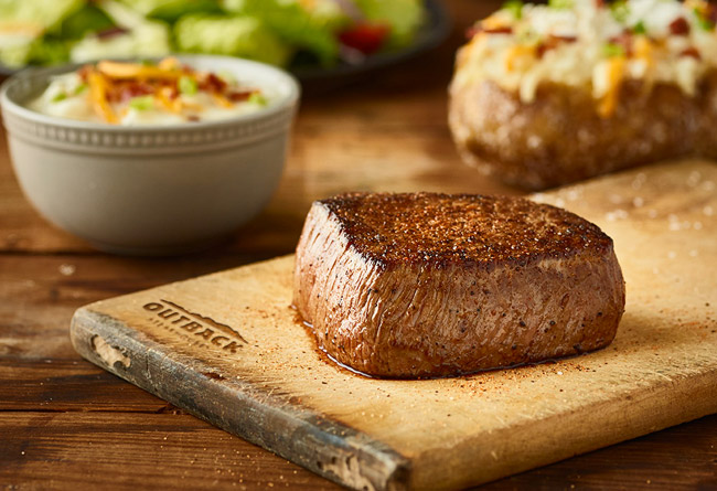 Introducing our NEW Aussie 4-course meal starting at just $14.99!* Get this meal now at Outback.com/Order.