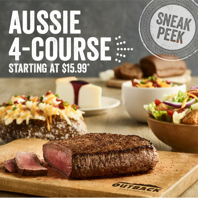 Sneak Peek! Aussie 4-Course