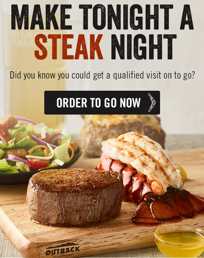 Make tonight a STEAK night. Did you know you could get a qualified visit on to go?