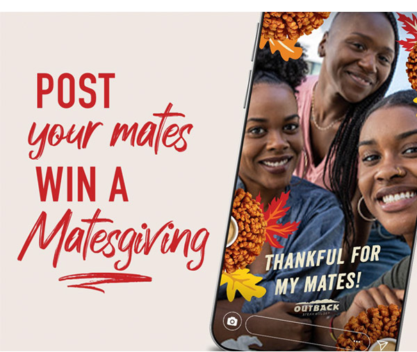 Post your mates, win a Matesgiving