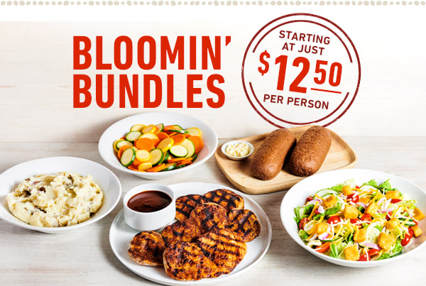 Bloomin' Bundles Starting at just $12.50 per person