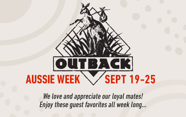 Aussie Week September 19-25. We love and appreciate our loyal mates! Enjoy these guest favorites all week long...