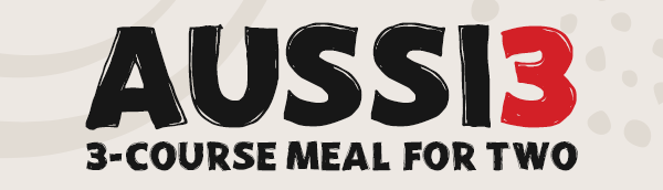 Aussie 3 course meal for two
