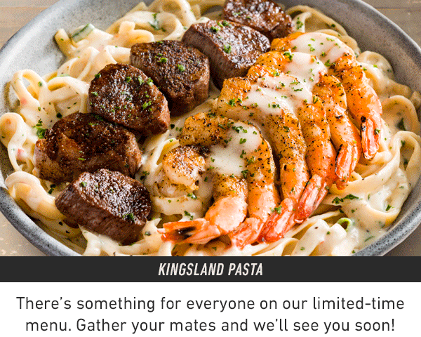 Menu animation There's something for everyone on our limited-time menu. Gather your mates and we'll see you soon!