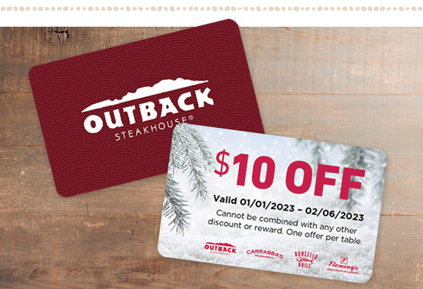 $10 OFF Valid 1/1/2023-2/6/2023