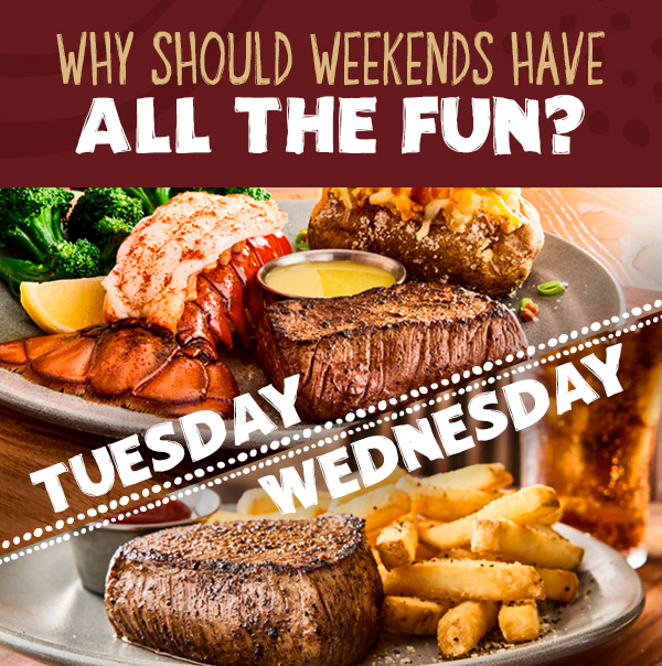 Why Should Weekends Have All The Fun? Tuesday, Wednesday