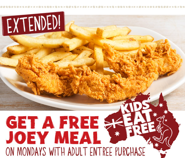 Extended! Get A Free Joey Meal On Mondays With Adult Entree Purchase