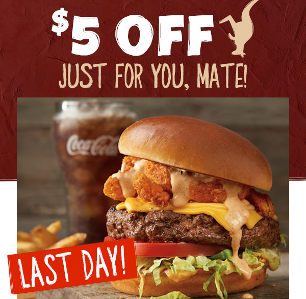 $5 Off Just For You, Mate! LAST CHANCE!