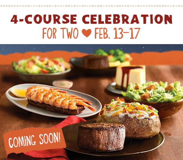 4-Course Celebration For Two. Feb. 13-17. COMING SOON!