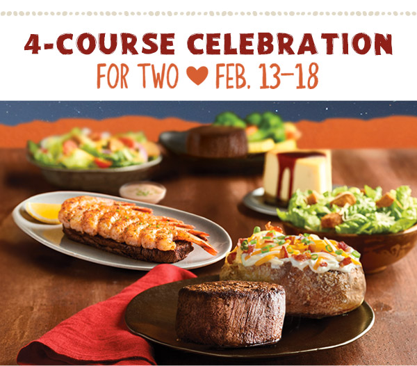 4-Course Celebration For Two. Feb. 13-18