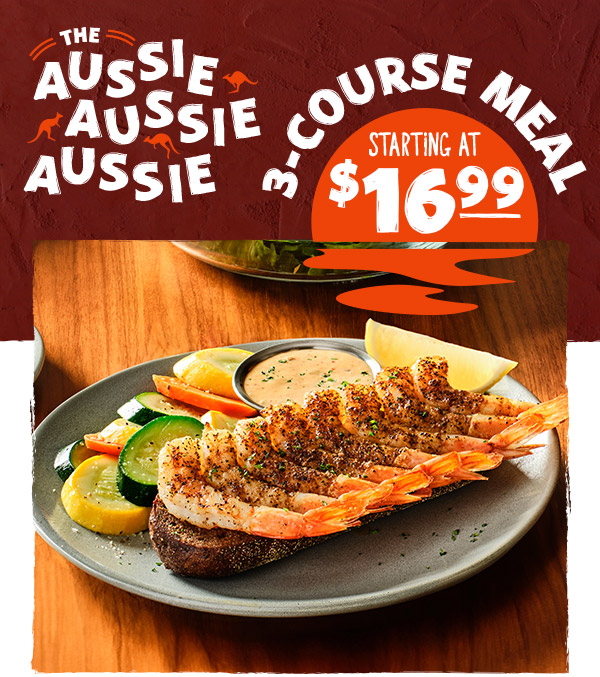 The Aussie Aussie Aussie 3-Course Meal Starting At $16.99