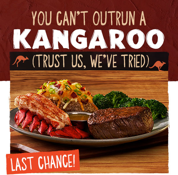 You Can't Outrun A Kangaroo. Trust Us, We've Tried) LAST CHANCE!